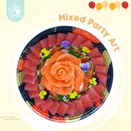 Mixed Party Pack Salmon Tuna Sashimi 刺身 ( 1kg + Ikura )