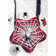 Star bag Y2K style Y2K style crocheted crossbody bag to hold many items