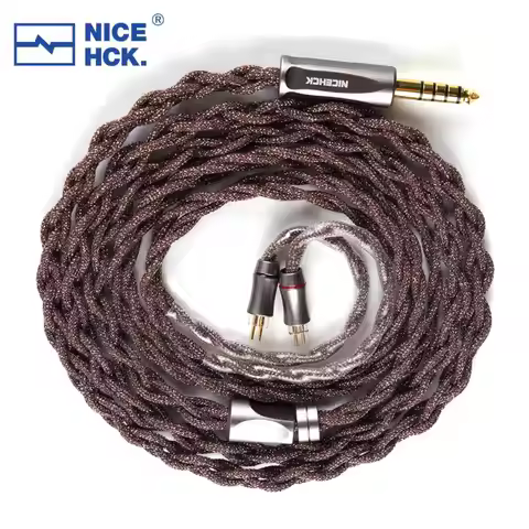 NICEHCK ChocJam Cable 7N Silver Plated OCC+Silver Plated Critically Annealed Copper 4.4mm 2Pin for A