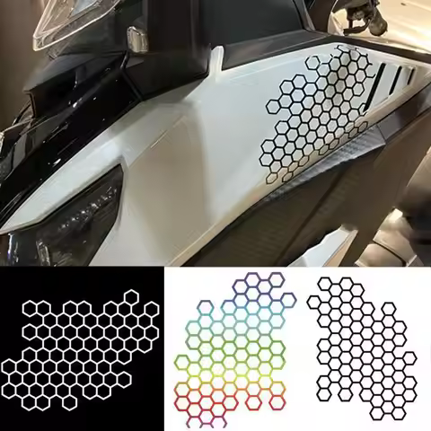 Motorcycle Body Honeycomb Decal For BMW ARIIC CFMOTO Agusta HYOSUNG Bajaj SYM ZONTES VOGE Benelli YA