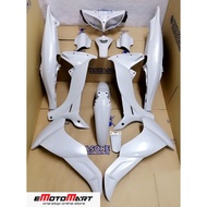 YAMAHA LAGENDA 110ZR NEW BODY COVER SET #PEARL WHITE LAGENDA ZR COVER SET  #READY STOCK