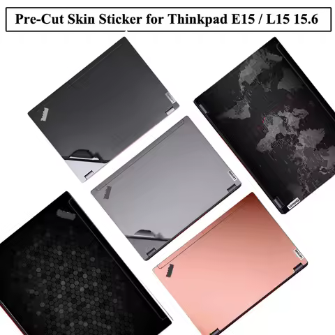 Pre-Cut Vinyl Sticker Skin for Thinkpad 15.6 inch E15 Gen 4 Gen 3 2 L15 2022 2021 2020 Decal Cover F