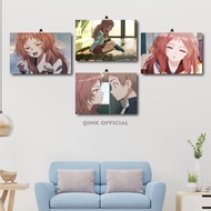 Waifu The Anime Character Wooden Wall Decoration Girl I Like Forgot Her Glasses mie Ai 20X30 | Qink 
