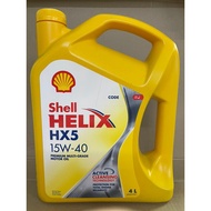 SHELL MINERAL 15W-40 4LITERS ENGINE OIL MINYAK HITAM 4L 15W40 15 40 15-40 15W 40