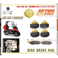 ADIVA DISC BRAKE PADS AD3 400 3 WHEELER GOLD QUALITY GDPX