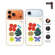 CaseClub Iphone Case Phone Clear Flower Sticker Pattern For i17 Pro Max/i17 Pro/i Air/i17
