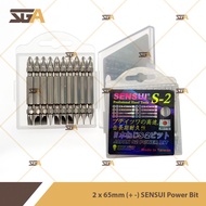 SENSUI 2 x 65mm (+ - ) / 2 x 65mm ( + + ) / 2 x 65mm (+ +) A Type S2 Power Bit Magnetic Screw driver