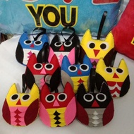 Keychain kunci bag burung Hantu keychain kunci