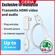 【🇲🇾24h】CS7 Wireless HDMI Transmitter Receiver 1080P 60Hz Type C for Phone Laptop TV Plug Play Screen