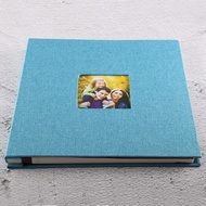 Photo Album Self Adhesive Scrapbook for Wedding/Family/Lovers Linen Cover DIY Gift for Valentines Da