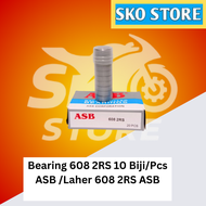Bearing 608 2RS (ASB) 10 Biji/Pcs /Laher 608 2RS (ASB)