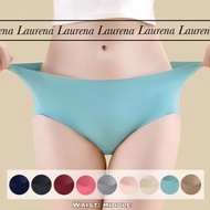LAURENA Women Seamless Panties Ice Silk Mint Blue Nude Black M-2XL 40-80kg 810 Underwear Women Selua