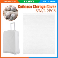 2pcs Suitcase Storage Cover Non-Woven Fabric Trolley Case Protector For Suitcase Organizer,Plush Toy