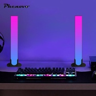 [Phenovo] 2x RGB Light Bar Gaming Light with Remote Control Gaming Backlight Ambient Lighting Color 