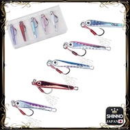 ★Metal Jig Fishing Lure Set 4g 5pcs / 5g 5pcs Assist Hook Tinsel with Case (5g)
Metal Jig Fishing Lu
