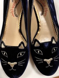 CHARLOTTE OLYMPIA 貓貓鞋 Kitty Flats (EU37) Dark Blue