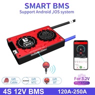 Daly Smart BMS 4S 12V 3.2V LiFePO4 Batt 120A 150A 200A 250A Smart Bluetooth BMS With Balance