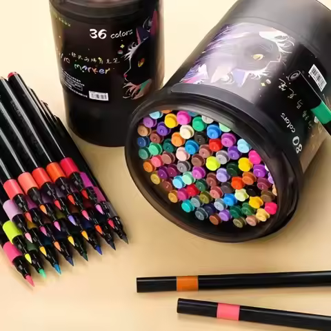 Soft Headed Acrylic Marker Pen Multiple Colors Acrylic Paint Watercolor Pen Non-toxic Watercolor Ink