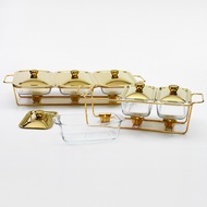 Glass Buffet Warmer 3in1 Food Warmer Food Container
