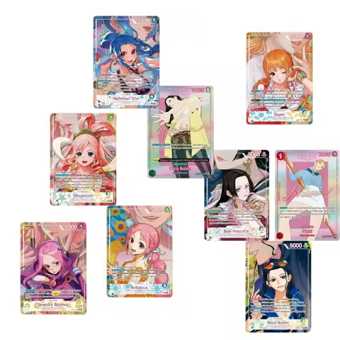ONE PIECE Collection Cards DIY Nefeltari Vivi Nico Robin Nami Jewelry Bonney Rebecca Boa Hancock Col