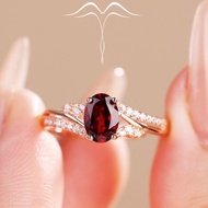 Gold Adjustable Rose Plated Product Ring Natural Pigeon Blood Red 7mm 5 Garnet Popular Size Ladies Y