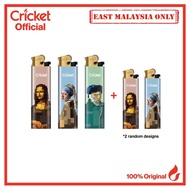 EAST MALAYSIA ONLY.  Cricket Lighters Limited Edition Fine Art Series - 5 Pcs (Online Exclusive)