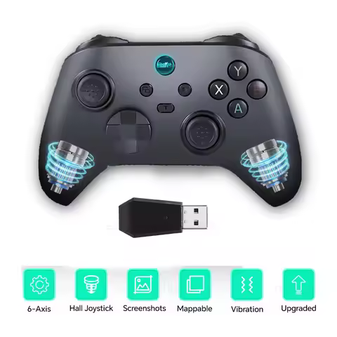 BSP-G6 Wireless Controller For Nintendo Switch 1/2 Hall Effect Joystick Gamepad For PC Controls/PS3/