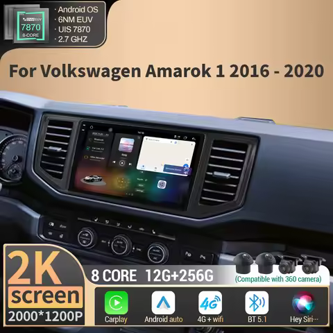 For Volkswagen Amarok 1 2016-2020 Android Car Radio Wireless Apple Carplay Multimedia 4G GPS CPU 787