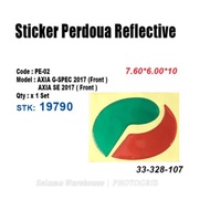 AXIA G-SPEC 2017/AXIA SE 2017 FRONT STICKER REFLECTIVE LOGO