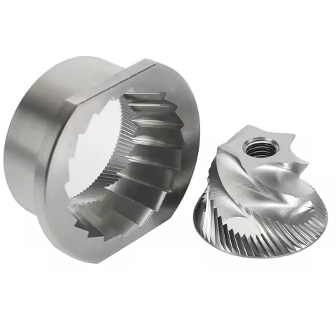 TASP Stainless Steel Conical Grinder Burr Set 48mm Coffee Grinder Spare Parts for Delonghi KG521M Br