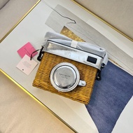 Kate spade 竹編織照相機造型斜挎單肩包相機包 夏日竹編相機包 竹編系列 斜背包 造型包 銀色 bag