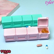 TYLER Pill Box Mini Portable Medicine Organizer Storage Container Cut Compartment Medicine Pill Box