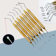 7Pcs Dental Jagged Curettes Kit  Dental Scaler Gracey Dental Implant Instrument Tools