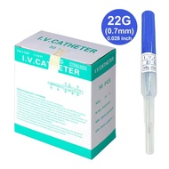 -A50pcs IV Cannula Pen Type สายสวนฉีดเข้าเส้นเลือดดำ20G 22G 24G 26G ซัพพลายเออร์สัตวแพทย์