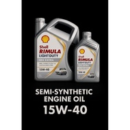 MESIN Shell Rimula LD4 Extra Light Duty 15W-40 5L 5 Liter Oil - Diesel Gasoline Mineral Car Engine O