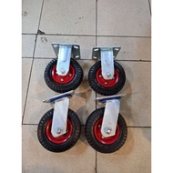 Air Tire Trolley Wheels / 6 inch Pump Tire Wheels (2 On 2 Off)