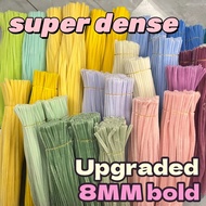 100pcs 8mm New Colorful Dense fuzzy wire pipe cleaner craft flower Chenille Stem DIY Children's Hand