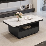Household Living Room Italian Coffee Table Square Minimalist Simple Walnut Apartment Combination Rec