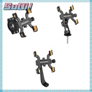 SUQI Bicycle Phone Holder, Universal Adjustable Mobile Phone Holder,  Aluminum Alloy Black Cell Phone Support