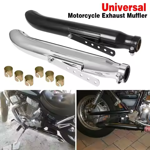 Retro Motorcycle Modification Retrofit Exhaust Pipe Muffler Stainless Steel Racing Pipe Tip For Hond