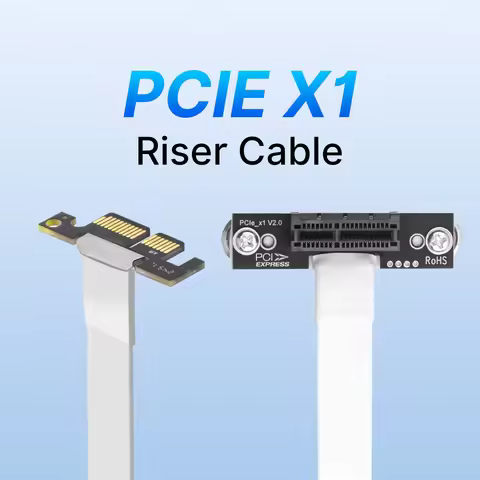 PCIE X1 Riser Cable 90 Degree Right Angle 100MM PCI Express X1 To X1 Extender Plug & play For PCIE W