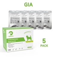☫5 Pcs GIA - Canine & Feline GIARDIA Rapid Home Health Test Kit for Dogs & Cats ☛✲