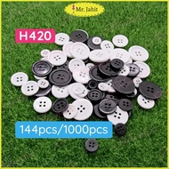144pcs & 1000pcs H420 Butang Baju Kemeja / Shirt Buttons