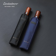 automatic umbrella umbrella folding automatic 10‐rib, 125cm fully automatic umbrella; wooden-handled