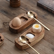 Hot Sale Promotion Acacia Wooden Egg Tray Egg Cup Holder Eggshell Cup Egg Cup Hole Punch Cup Bracket