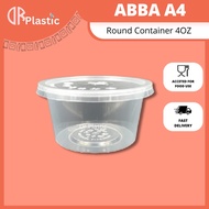 [ 100pcs± ]  4oz PP Round Container - Disposable Plastic PP Food Container - 4 oz - Bekas Dadih /Tap