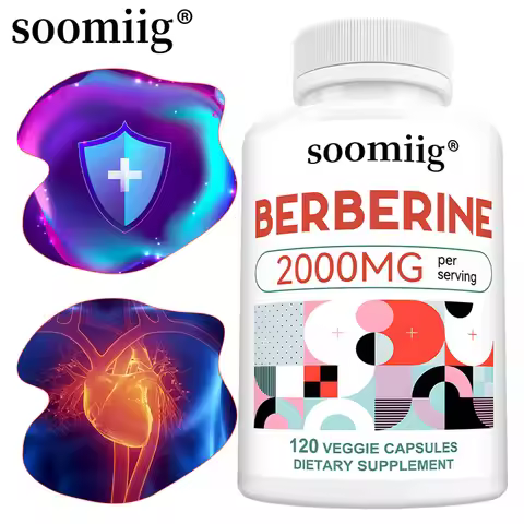 2000 Mg Berberine Supplement Capsules, Supports Metabolism, Regulates Blood Sugar Levels, and Enhanc