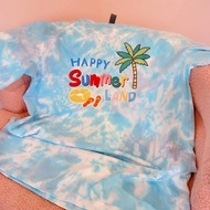 * New * สีใหม่ Bebeblue เสื้อมัดย้อม ก้นเมฆฟ้านม Summerland (รวมสกรีนตามแบบ) รุ่นผ้านุ่ม เสื้อมัดย้อ