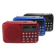 ✿ T508 Stereo FM Radio Mini Portable Speaker USB TF Card Supported MP5 MP4 Tablet