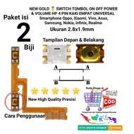 Switch Tombol On Off Hp Oppo Vivo Samsung Realme Infinix 4 Kaki Empat Pin ori Power Volume Hv hape